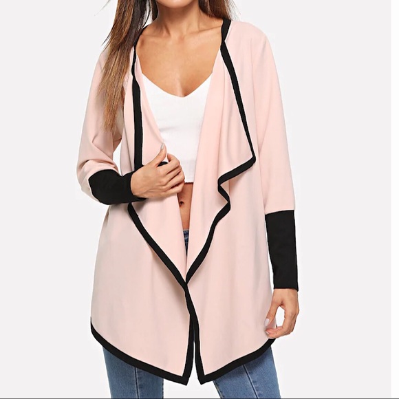 Pink Open Front Jacket - Picture 2 of 8